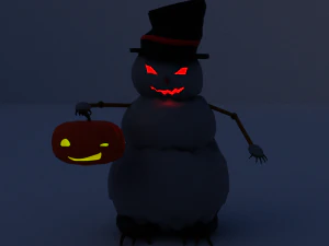 pupazzo di neve Modello 3D