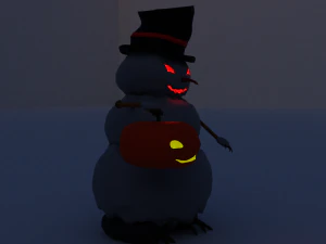 pupazzo di neve Modello 3D