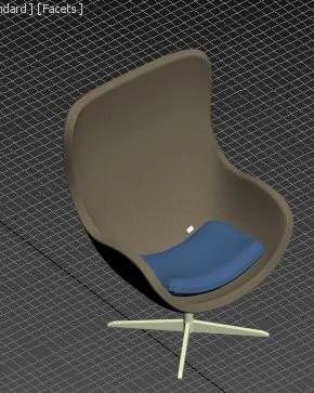 chair 3D Model .c4d .max .obj .3ds .fbx .stl .blend 