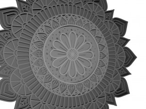 mandala layer Modello 3D