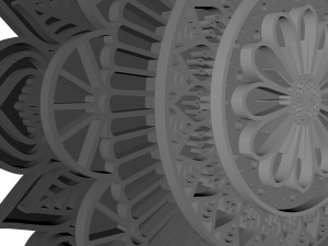 mandala layer Modello 3D