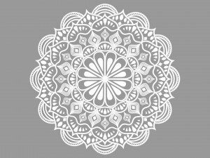 mandala while Modelo 3D