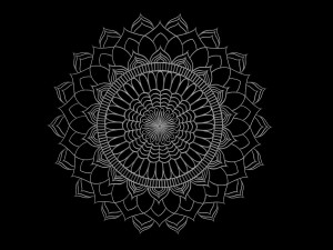 3d silver mandala 3D Model