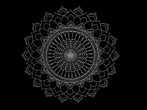 mandala de prata 3d Modelo 3D