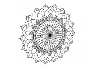 3d silver mandala 3D Model