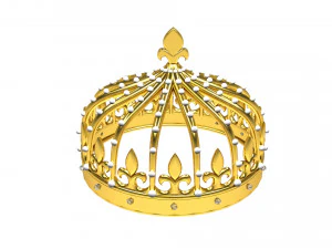 seamless 3d royal crown 3D Model