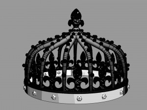 seamless 3d royal crown 3D मॉडल