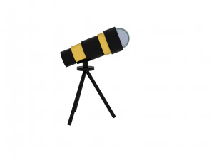 3D望远镜 3D 模型