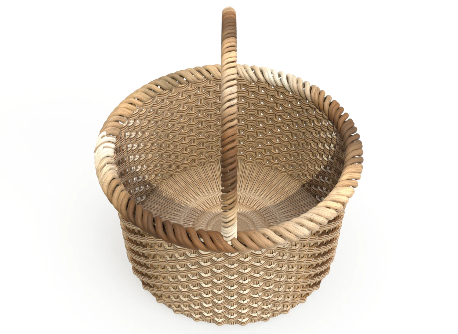 basket model 3D Model .c4d .max .obj .3ds .fbx .stl .blend 