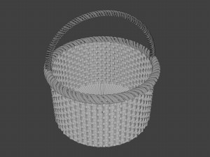 basket model Model 3D