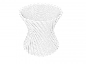 3d orange coloured vase 3D Модель