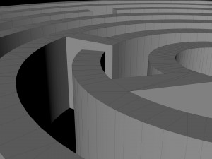 3d circle maze 3D Model