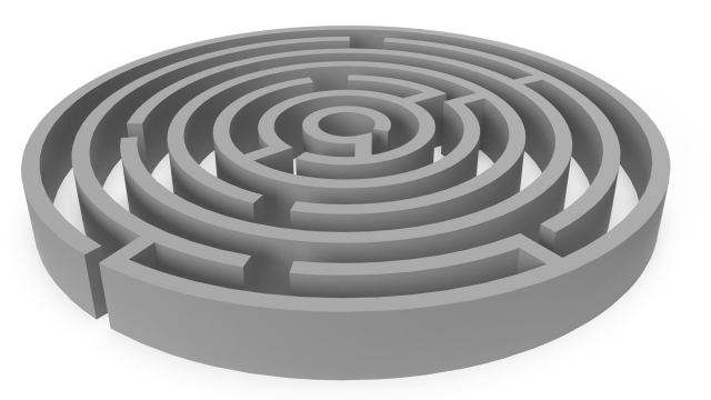 3d circle maze 3D Model .c4d .max .obj .3ds .fbx .stl .blend 