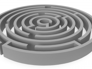 3d circle maze 3Dモデル