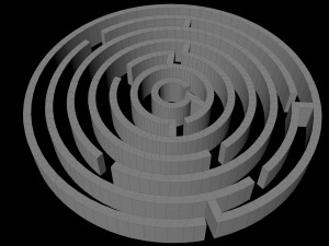 3d circle maze 3D Model