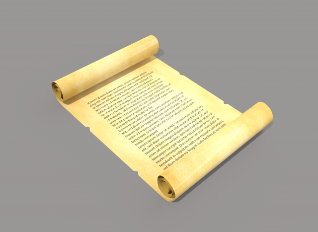 old paper 3D Model .c4d .max .obj .3ds .fbx .stl .blend 