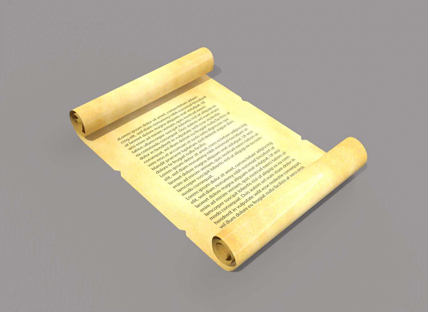 old paper 3D Model .c4d .max .obj .3ds .fbx .stl .blend 
