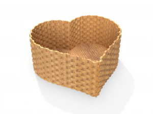 heart shaped basket 3D 模型