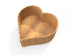 heart shaped basket 3D 模型