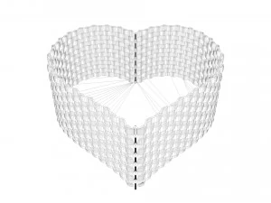 heart shaped basket 3D Model