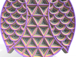 角鸮 3D 打印模型