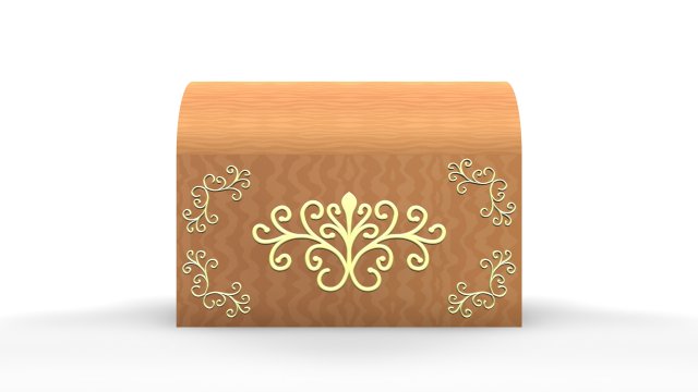 3d authentic chest model 3D Модель .c4d .max .obj .3ds .fbx .stl .blend 