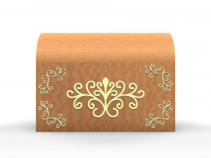 3d authentic chest model 3Dモデル