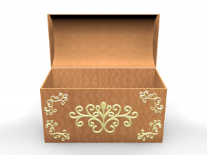 3d authentic chest model 3D Модель