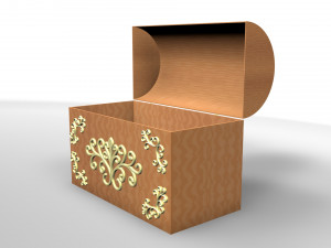 3d authentic chest model 3D Модель