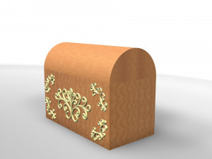 3d authentic chest model 3D Модель