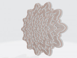 mandala layers Model do druku 3D