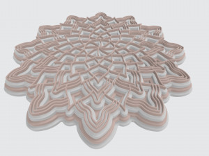 mandala layers Model do druku 3D