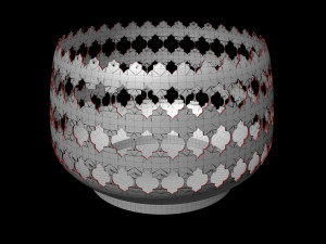 3d moroccan vase model 3D 打印模型