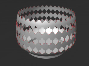 3d moroccan vase model 3D 打印模型