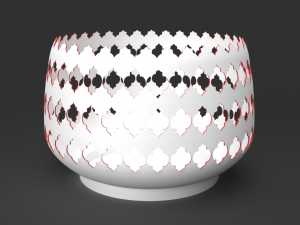 3d moroccan vase model 3D 打印模型