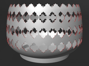 3d moroccan vase model 3D 打印模型