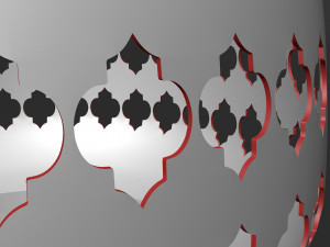 3d moroccan vase model 3D 打印模型