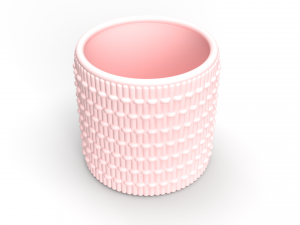 Detailed modern vase 3d print model Modello di stampa 3D