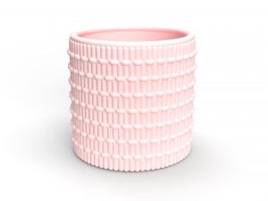 Detailed modern vase 3d print model Modello di stampa 3D