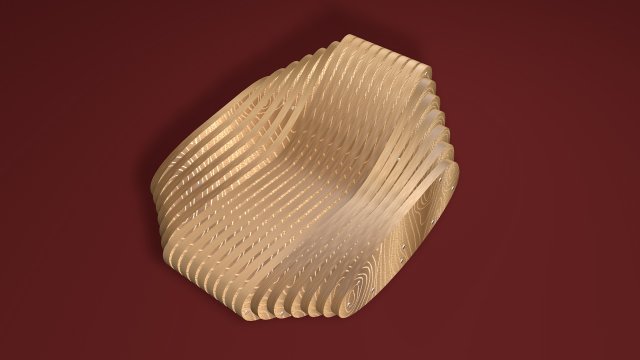 Parametric rocking chair 3Dモデル .c4d .max .obj .3ds .fbx .stl .blend 