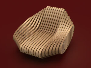 Parametric rocking chair 3D Model
