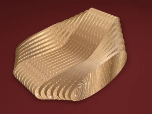 Parametric rocking chair 3D Model