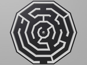 Hexagonal maze 3D 프린트 모델