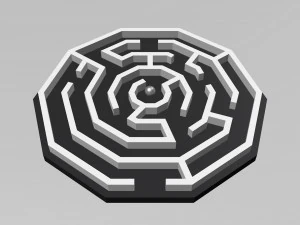 Hexagonal maze 3D Print Model