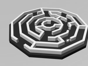 Hexagonal maze 3D Print Model