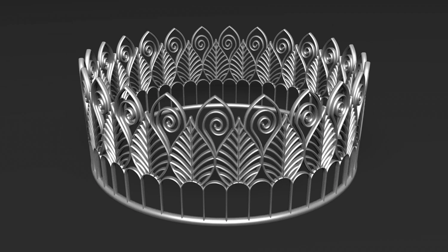 Tiara model 3D Model .c4d .max .obj .3ds .fbx .stl .blend 