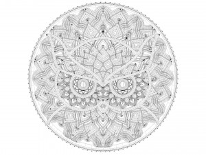 3D Circular Owl Decor model 3D प्रिंट मॉडल