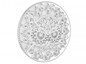 3D Circular Owl Decor model 3D प्रिंट मॉडल