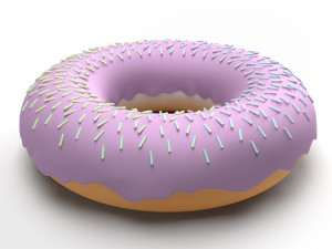 3D Doughnut 3D Model