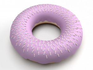 3D Doughnut 3D Model